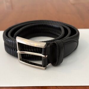 Black Belt with Silver Buckle